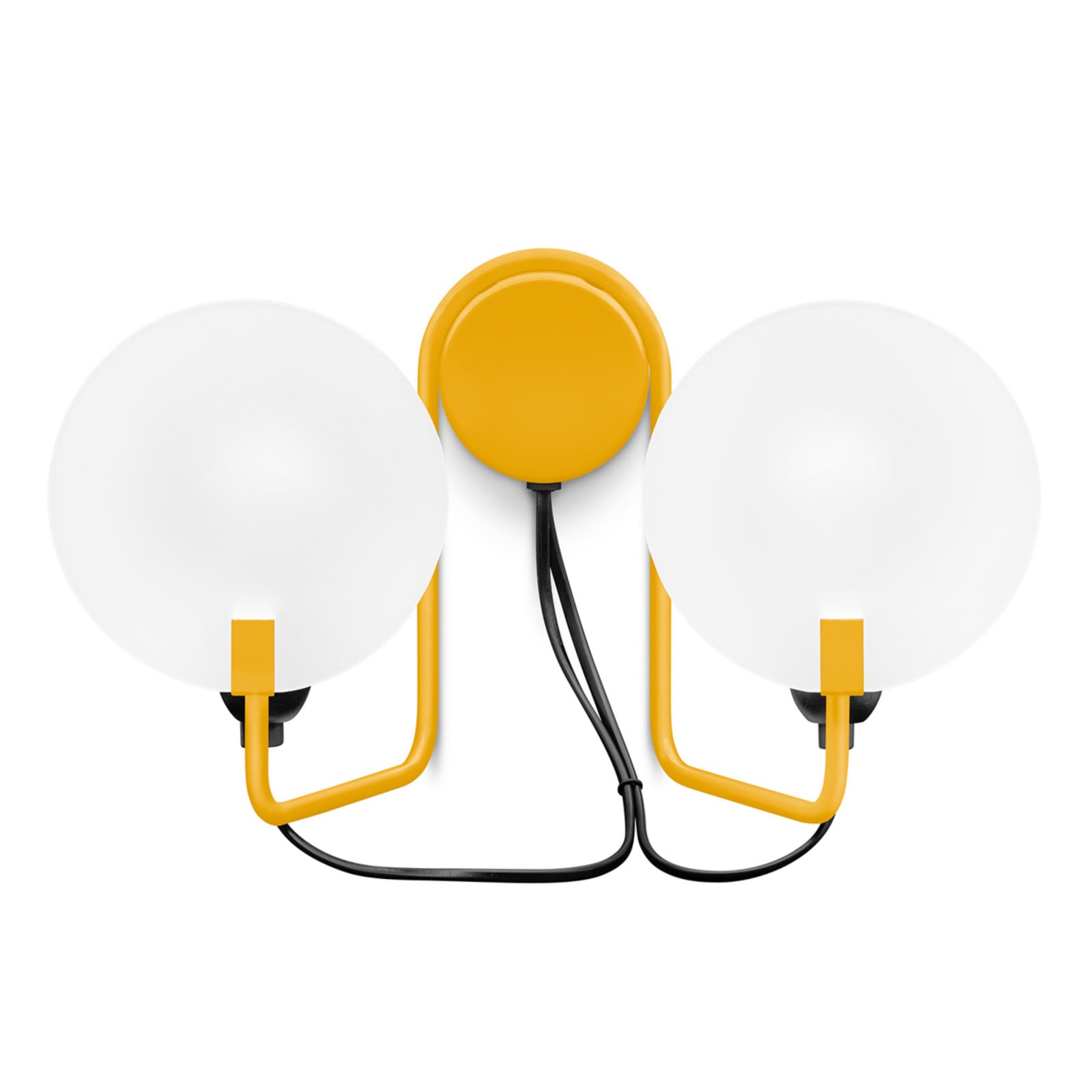 Bugia LED-seinävalaisin, keltainen, 2-lamppuinen