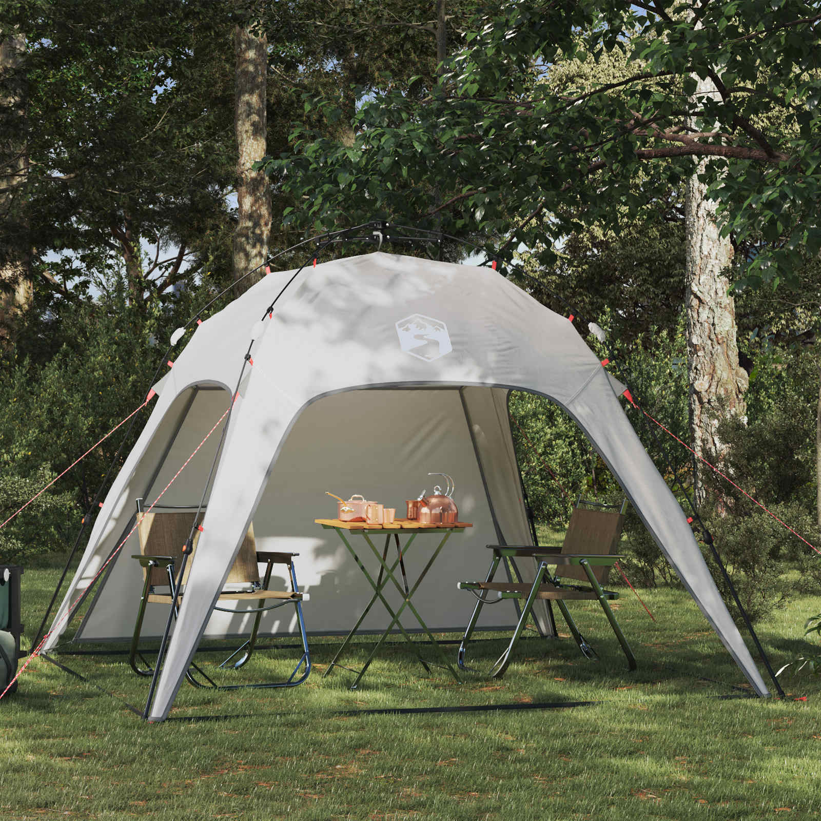 vidaXL Instant-teltta 4-hengen Harmaa