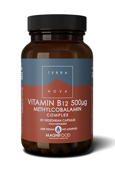 Terranova Vitamin B12 500 ug Complex (metyylikobalamiini) 50 kaps